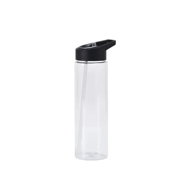 Portable Clear Sports Water Bottle with 24 oz and Straw 3