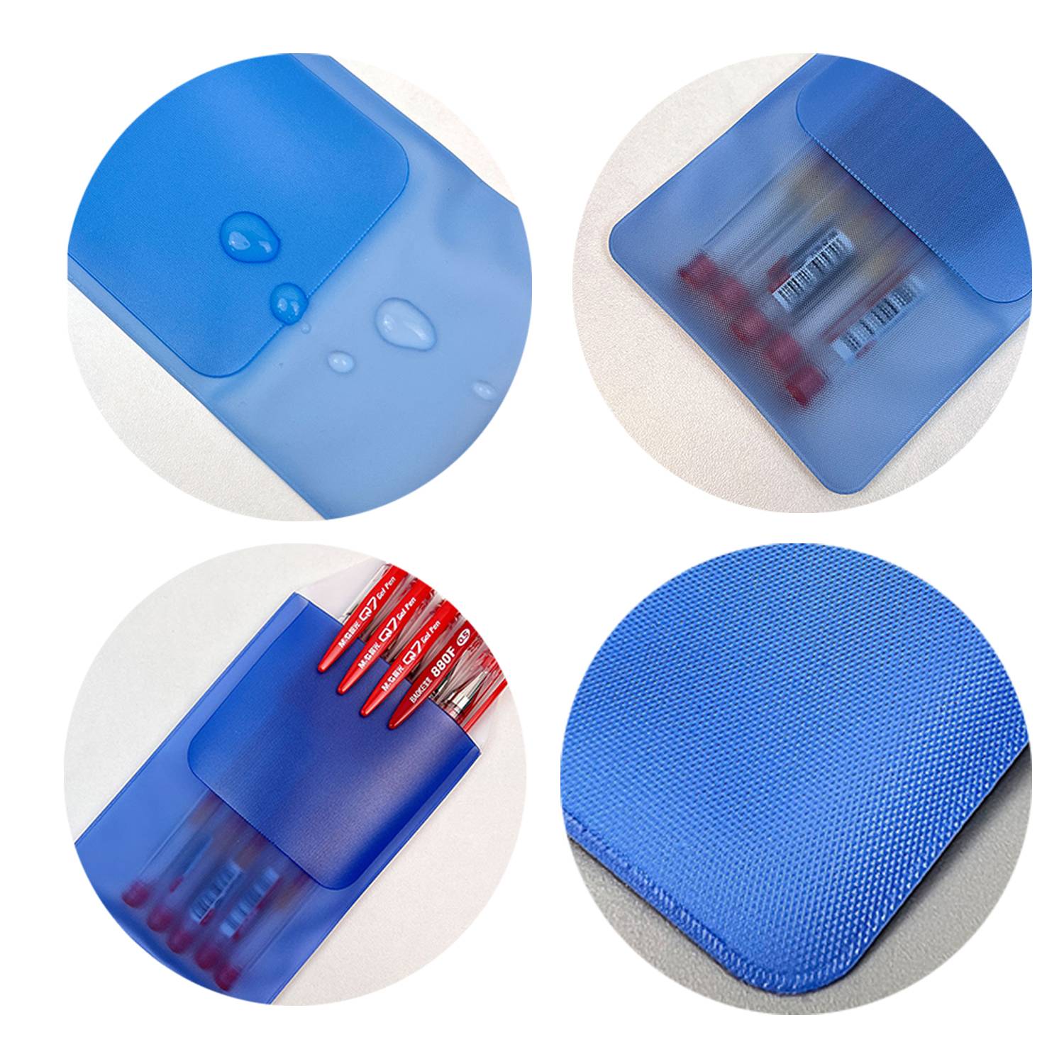 Transparent PVC pocket protector for pen leakage 2