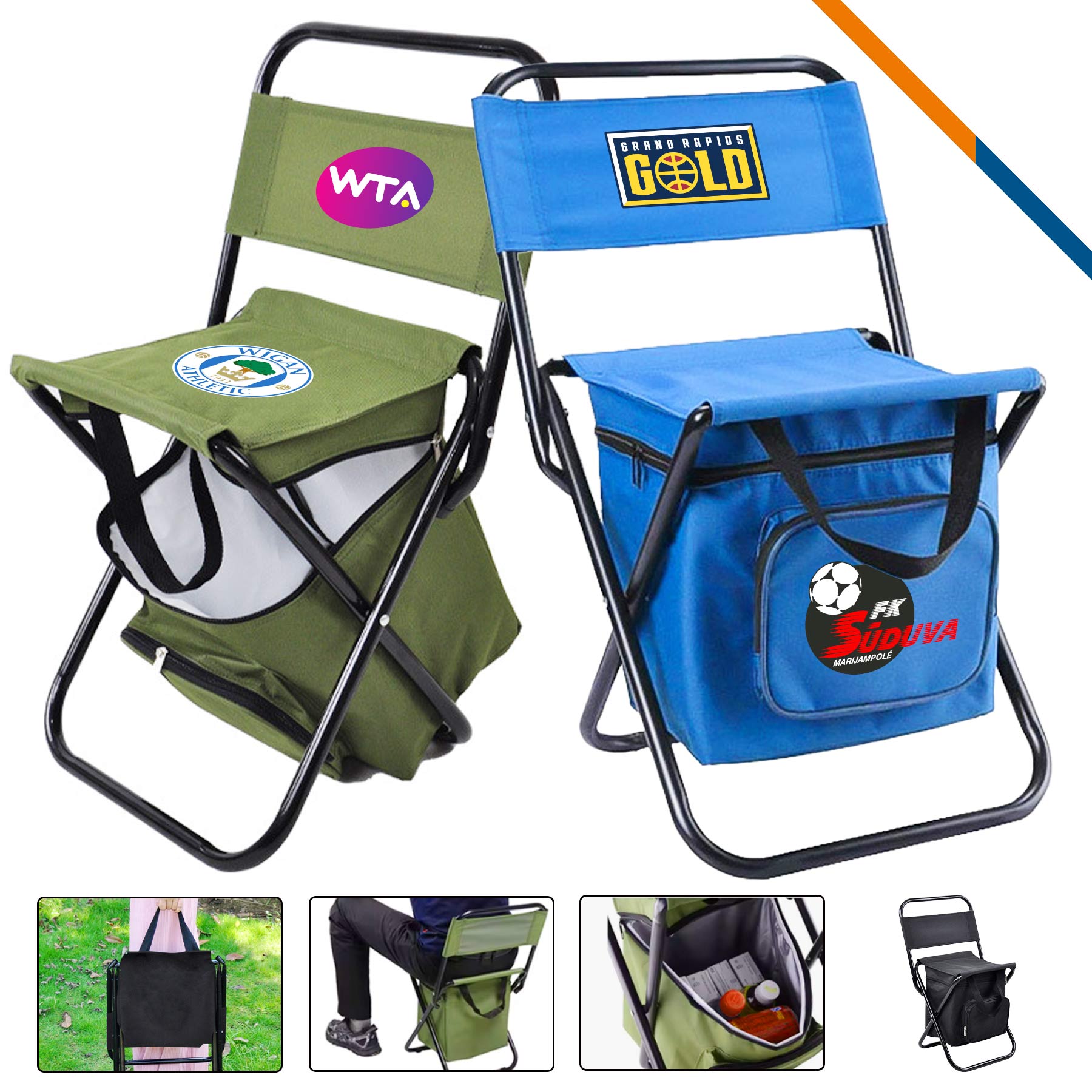 Restow 2in1 Picnic Folding Chair PEVA Cooler Bag 1