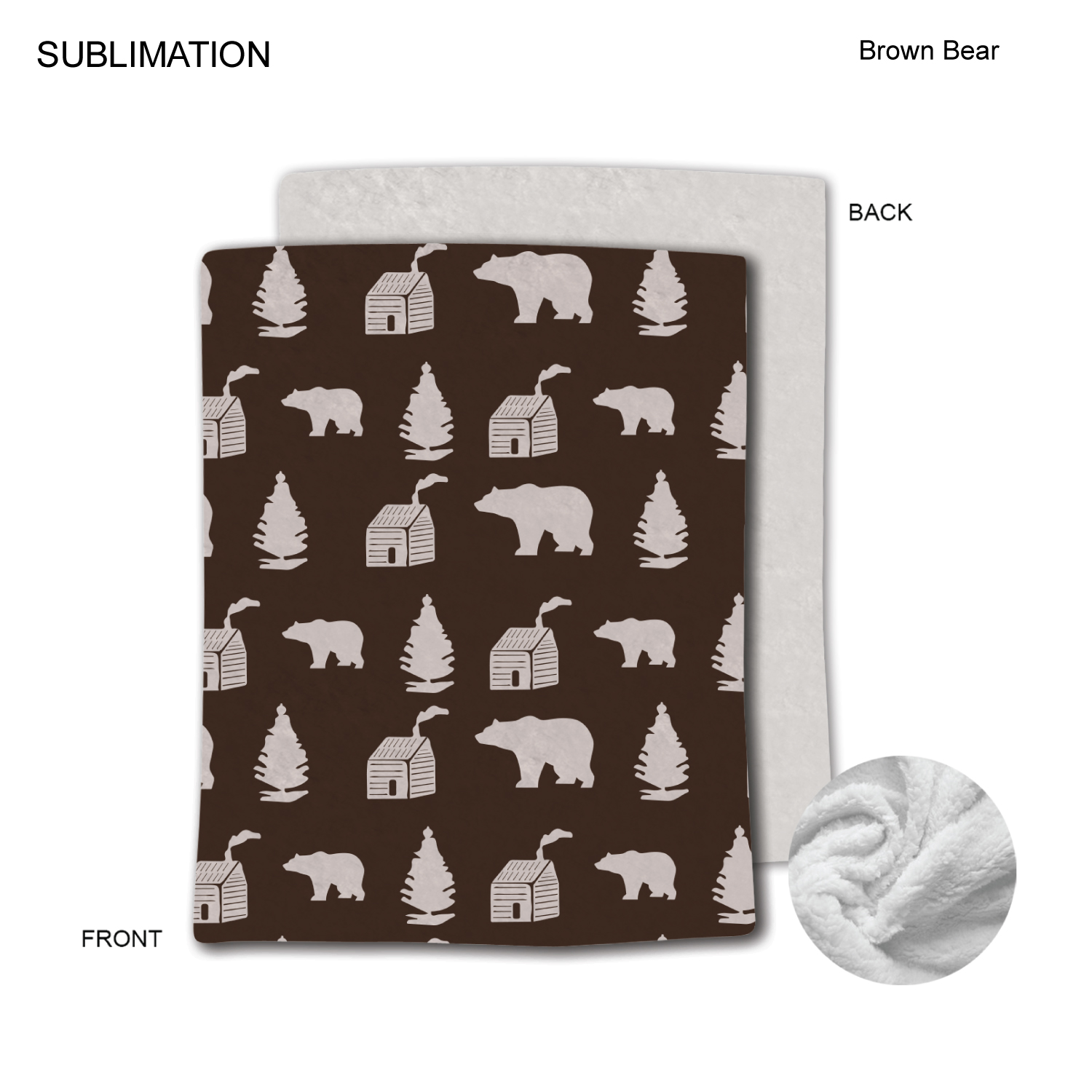 Stock Design Festive, Holiday Plush and Cozy Mink flannel Fleece blanket, 60"x80", Sublimated 3