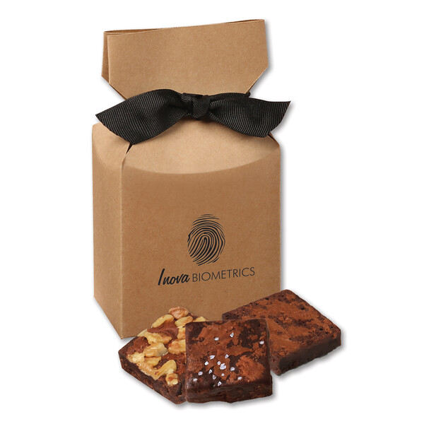 Gourmet Brownies in Kraft Premium Delights Gift Box 2