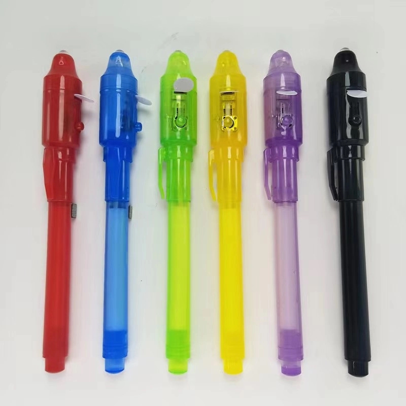 Funny Invisible Ink Pen With Uv Magic Marker 4