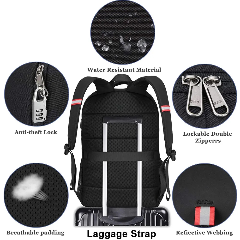 Travel Laptop Backpack College School Bags 3