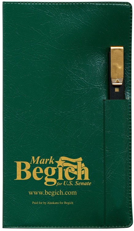 Executive Vinyl Cover Weekly Pocket Planner with Pen 3