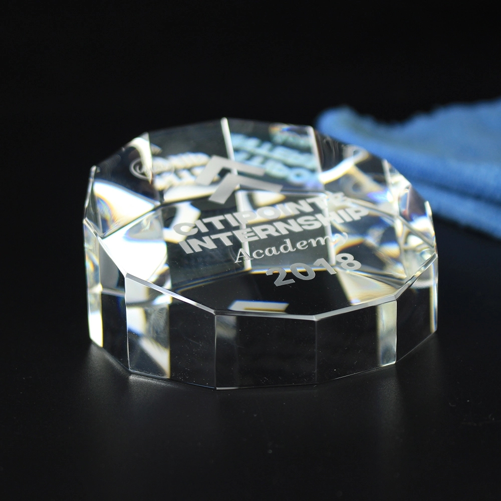 CRYSTAL PRISM PAPERWEIGHT 3