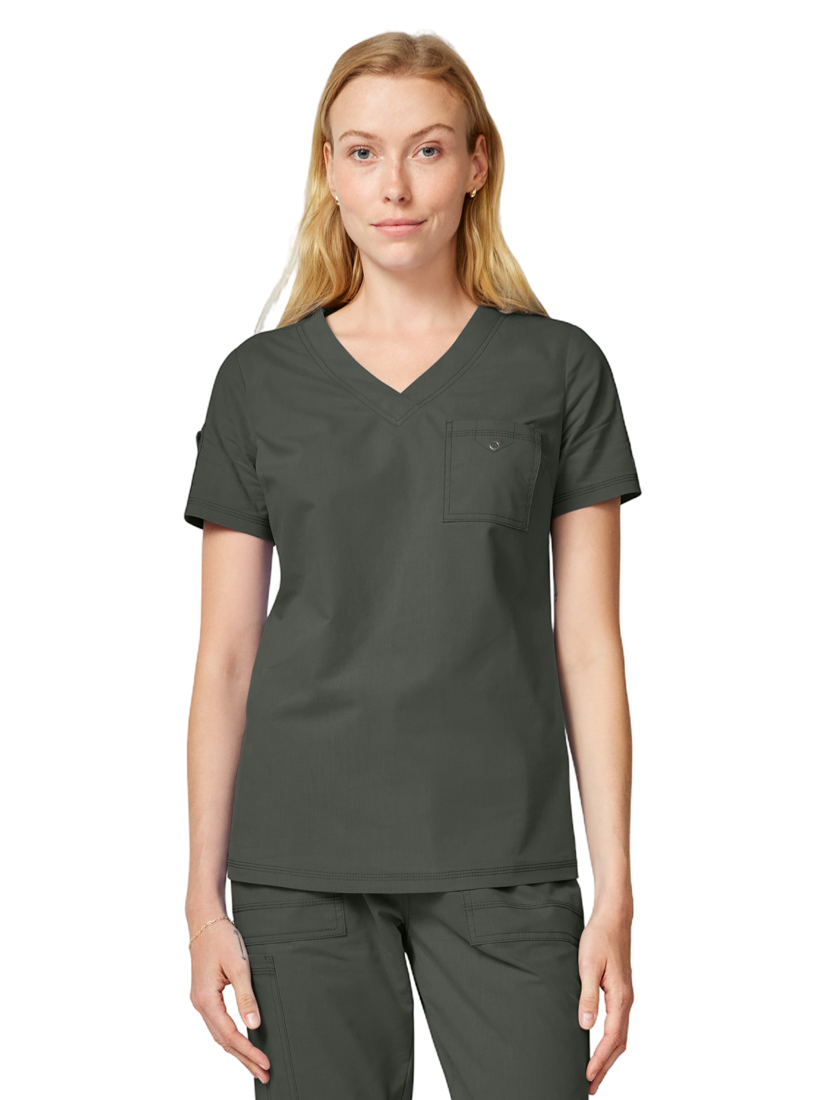 Dickies Medical - Forge - Women's 1-Pocket V-Neck Tuck-In Scrub Top 5
