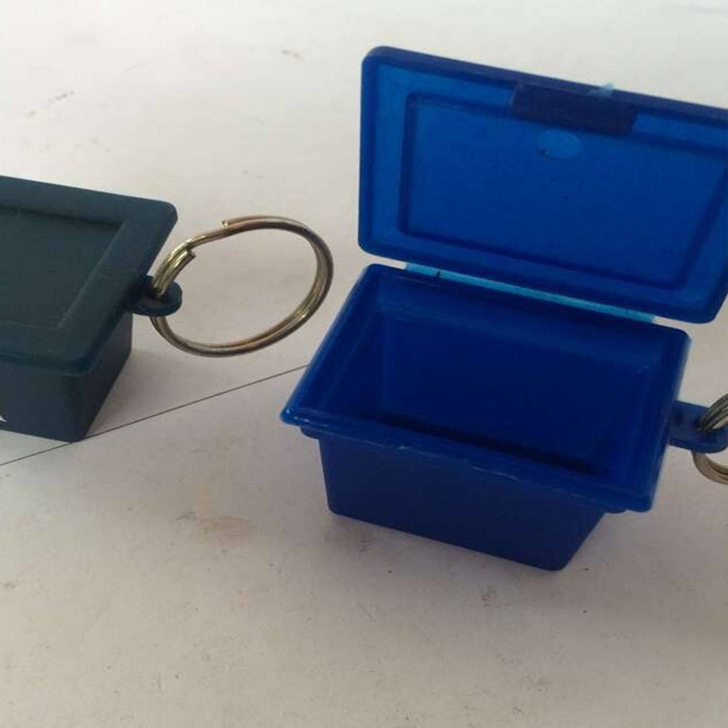 Mini Plastic Pill Box Keychain 3