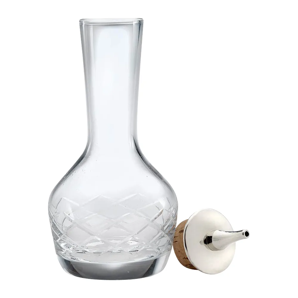 3oz. Glass Bitters Bottle Diamond Design 6
