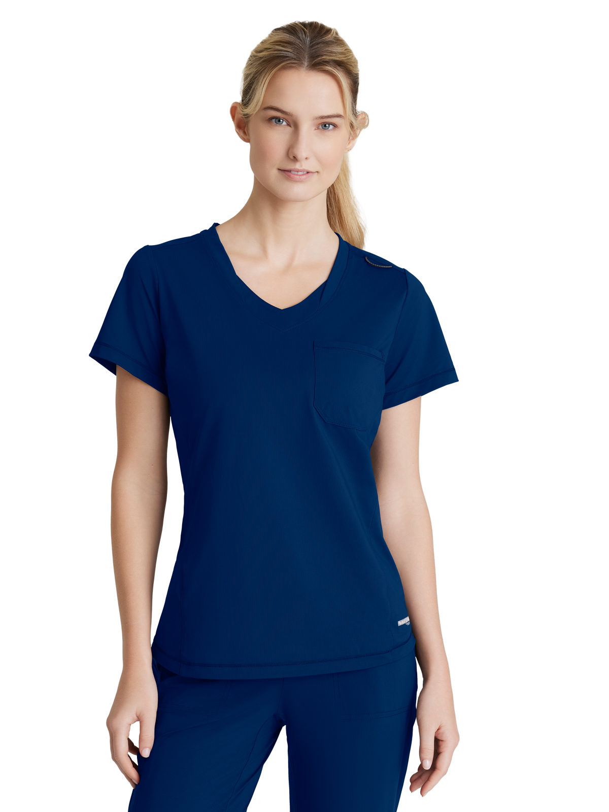 Skechers Slip-Ins - Women's One-Pocket Curved Neck Flow Scrub Top 7