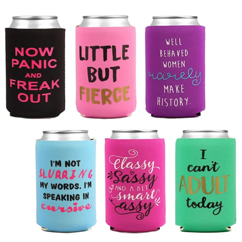 12oz Neoprene Collapsible Can Cooler Holder 6