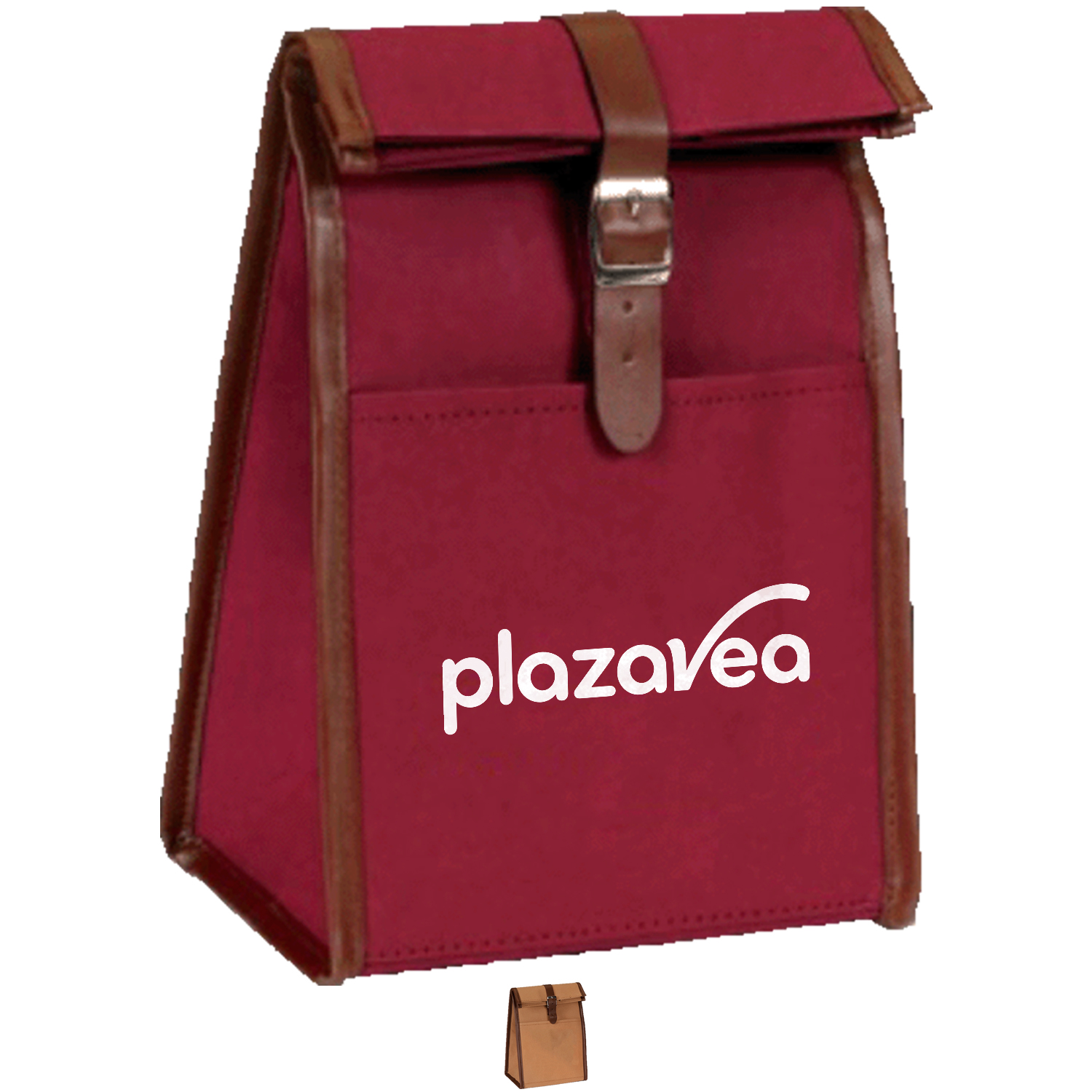 Roller Top Eco-Insulated Tear Resistant 4 Pack Cooler Lunch Bag w/ Front Pocket (7.5” x 9.5” x 5.6”) 2