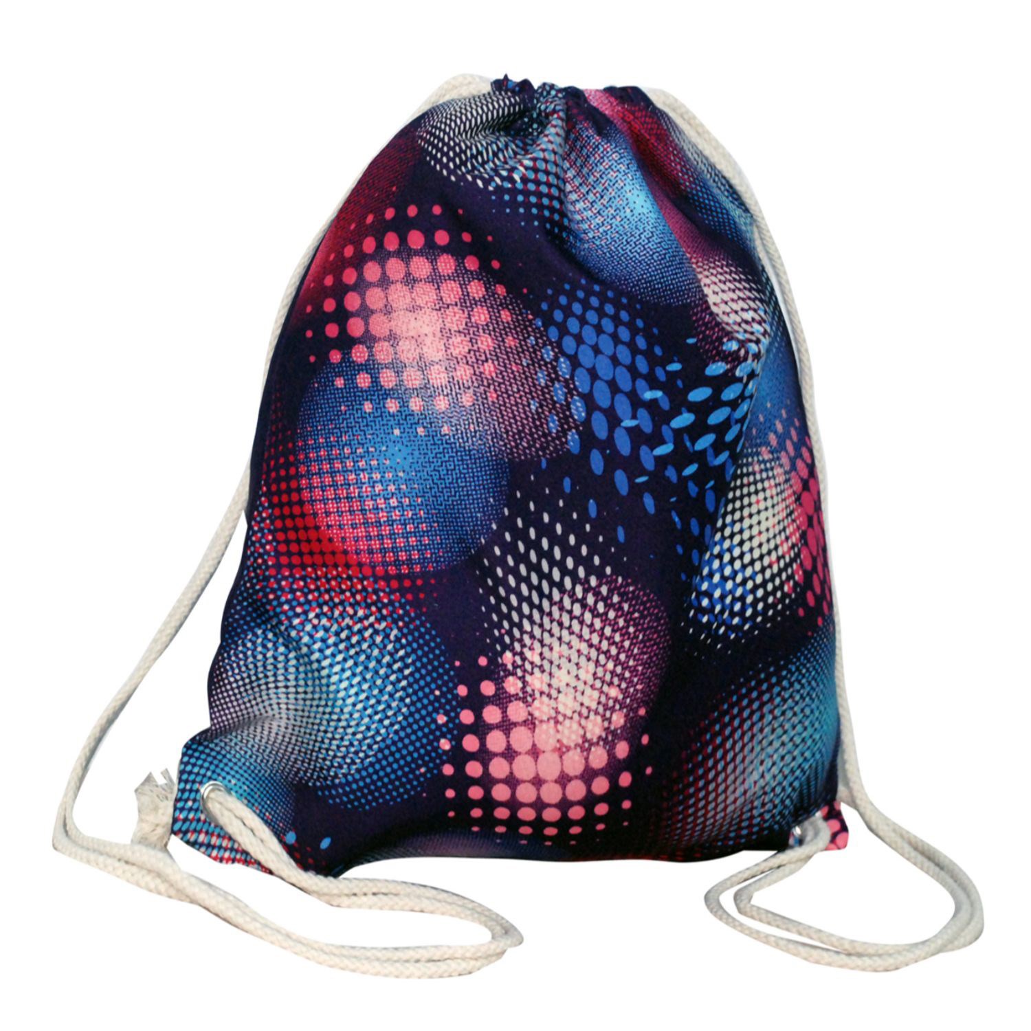 13.5"x 8" Drawstring Cotton Backpack w/ Full Color Backpacks 2