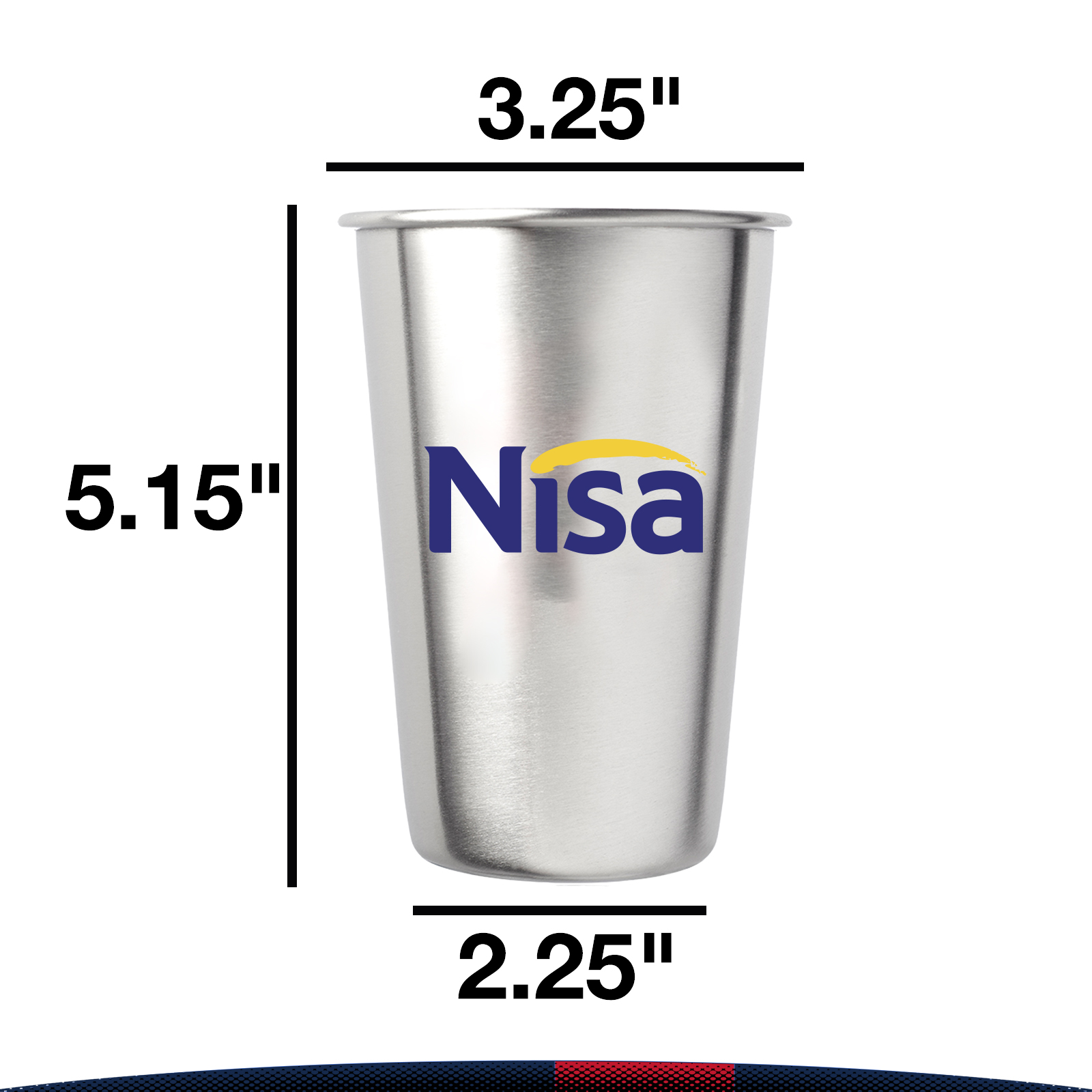 16 oz. Zax Stainless Steel Mixing Glasses 3