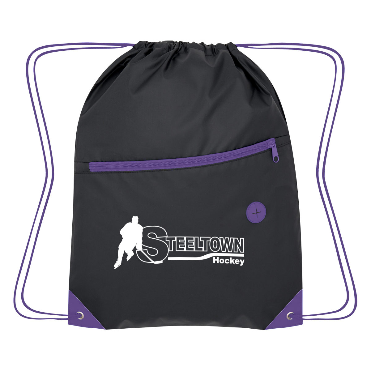 Color Pop Recycled Drawstring Bag 4