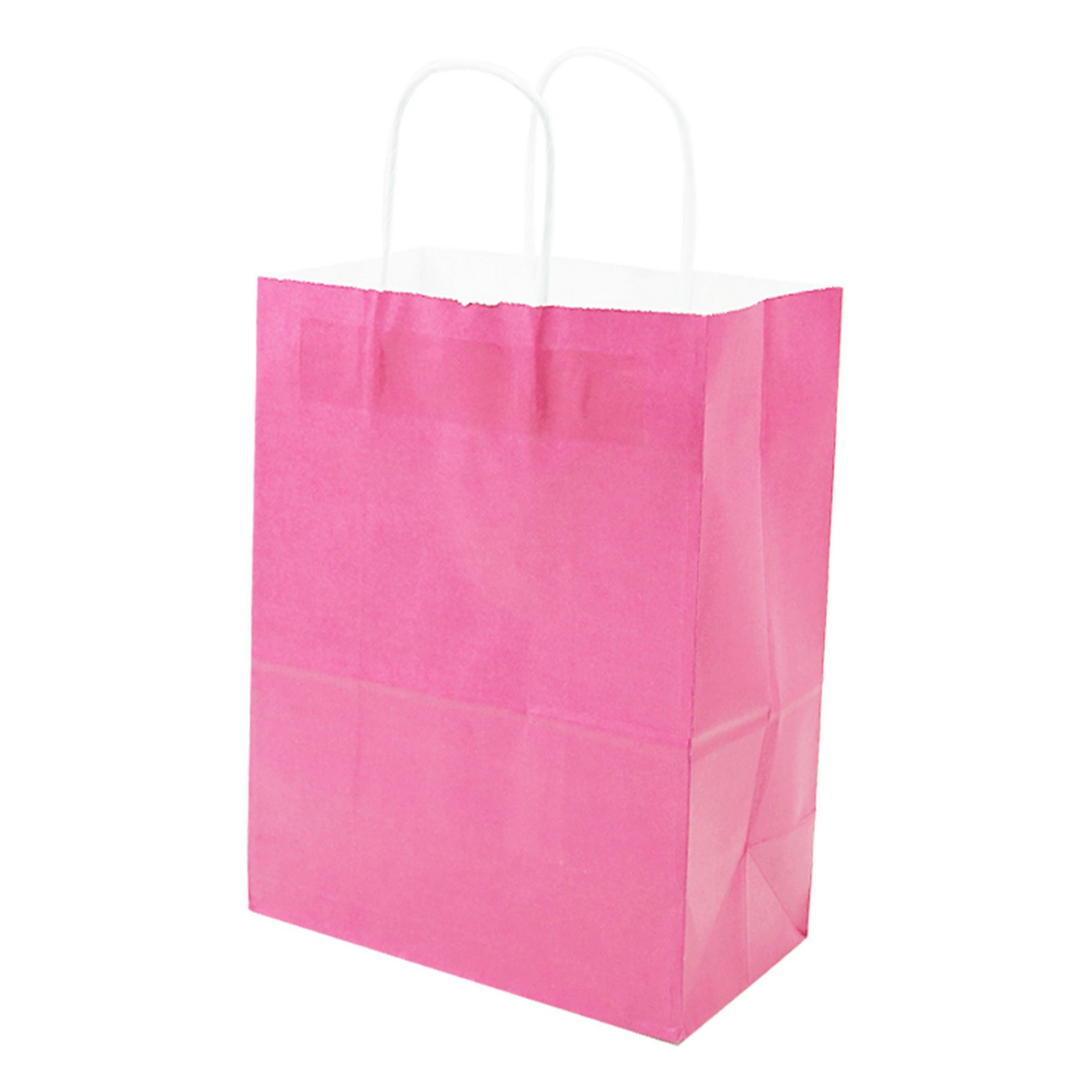 Natural Kraft Paper Shopper Tote Bag(6" W x 8" H x 3" D) 3