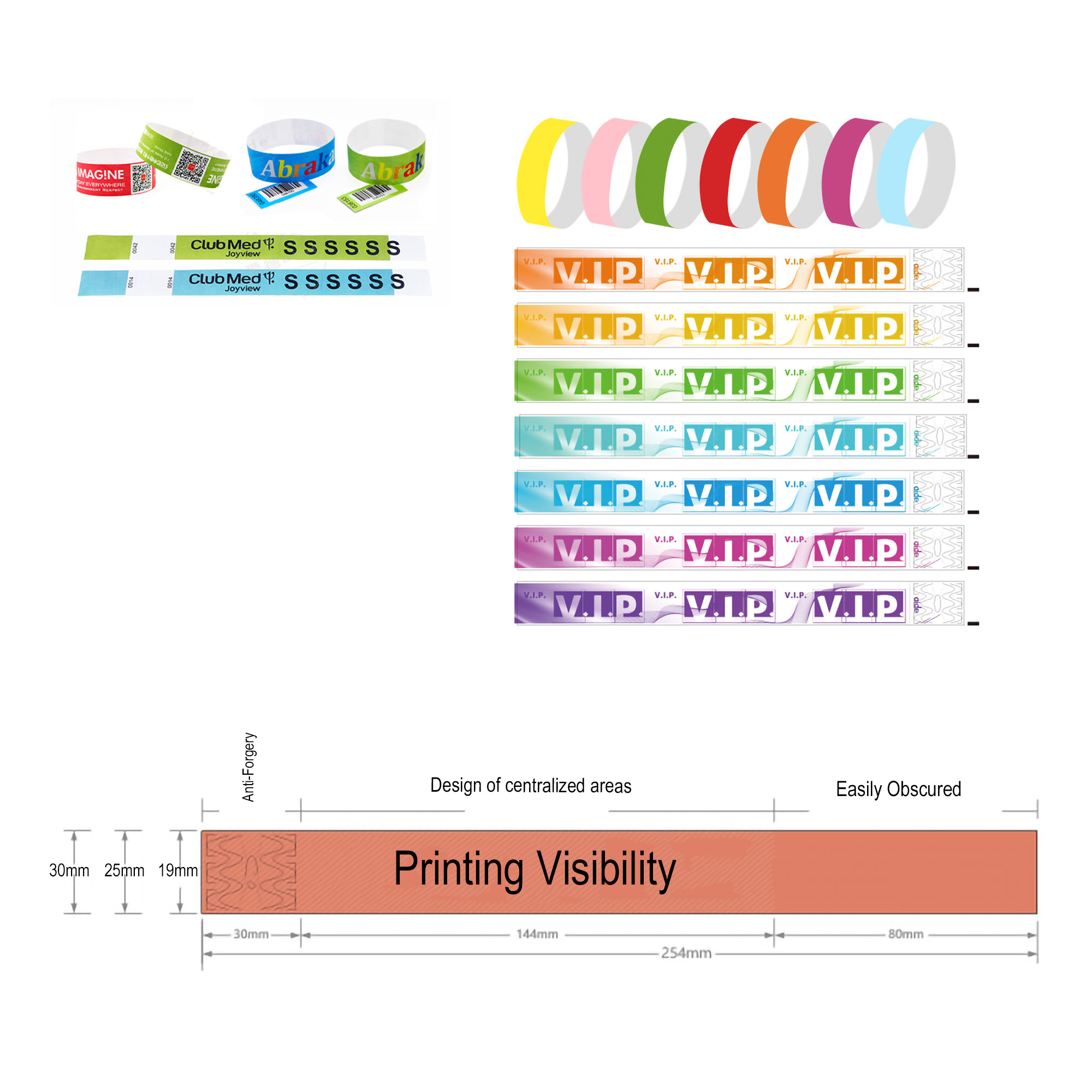 Custom Printed Premium Tyvek Wristbands 2