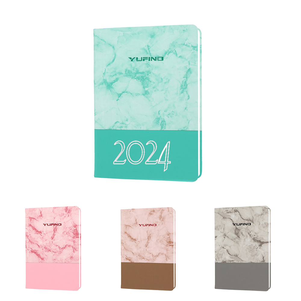 A5 New Marble Splicing PU Leather Business Notepad 5