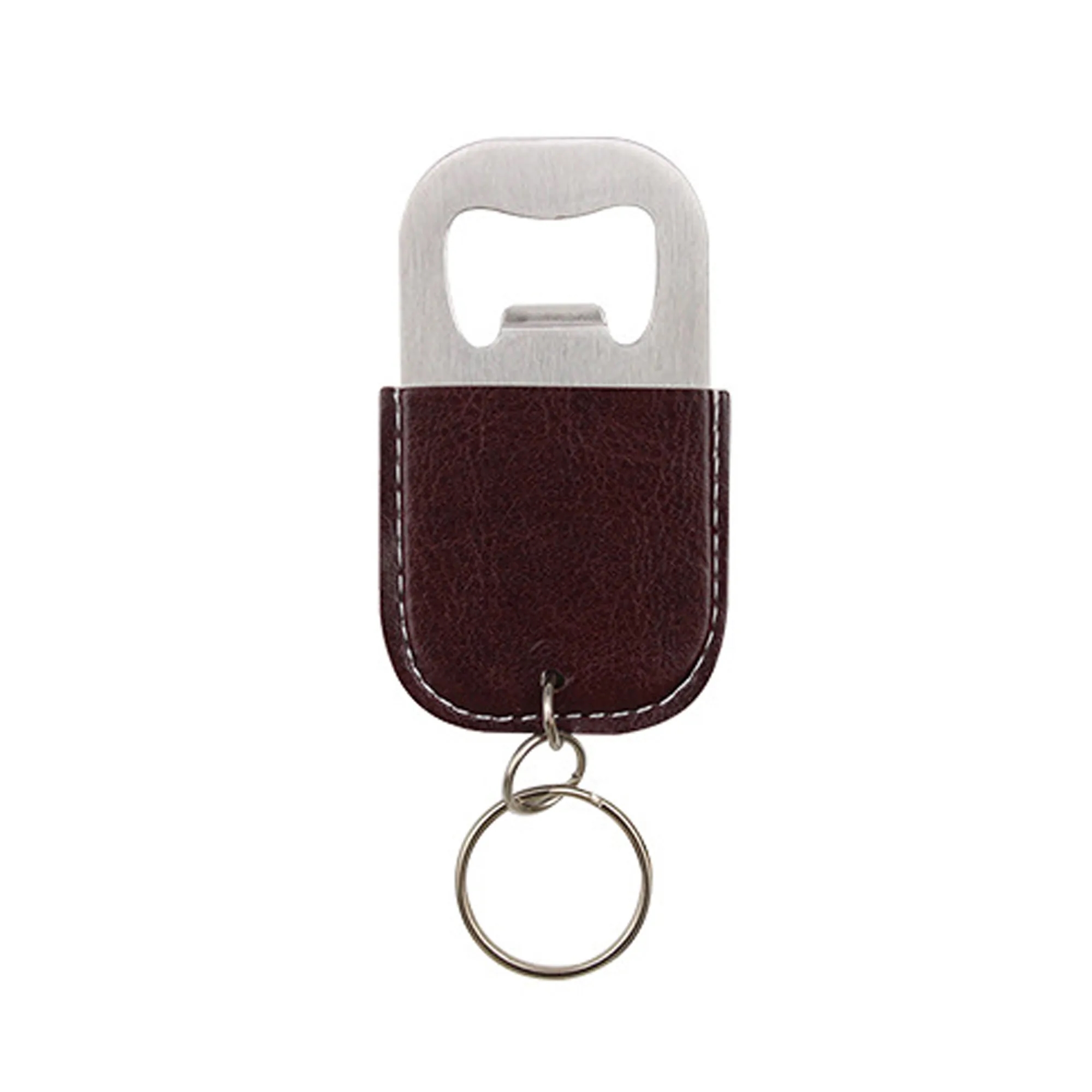 Leather Bottle Opener Keychain 2