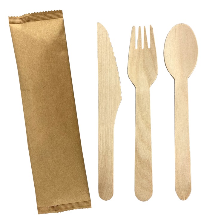 2pcs Wooden Cutlery Set 4