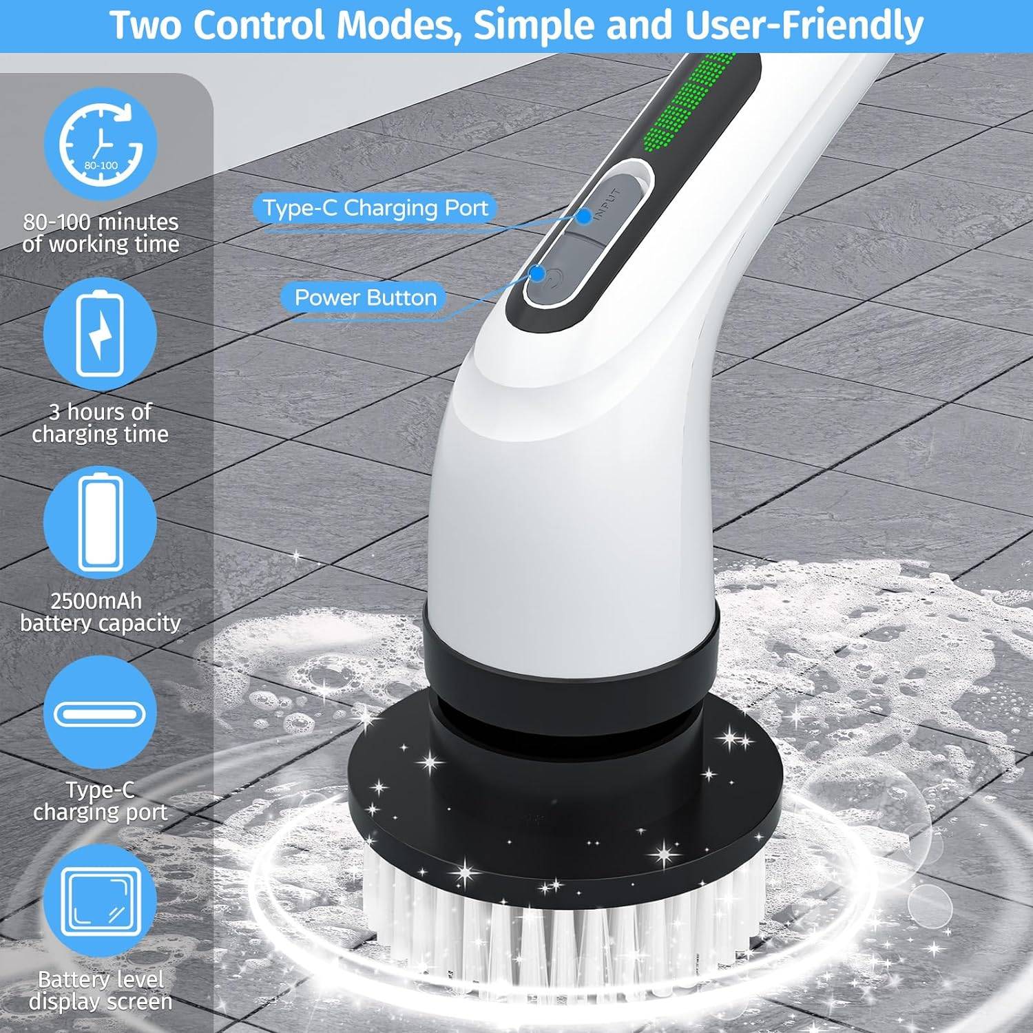 Electric Spin Scrubber Set 3