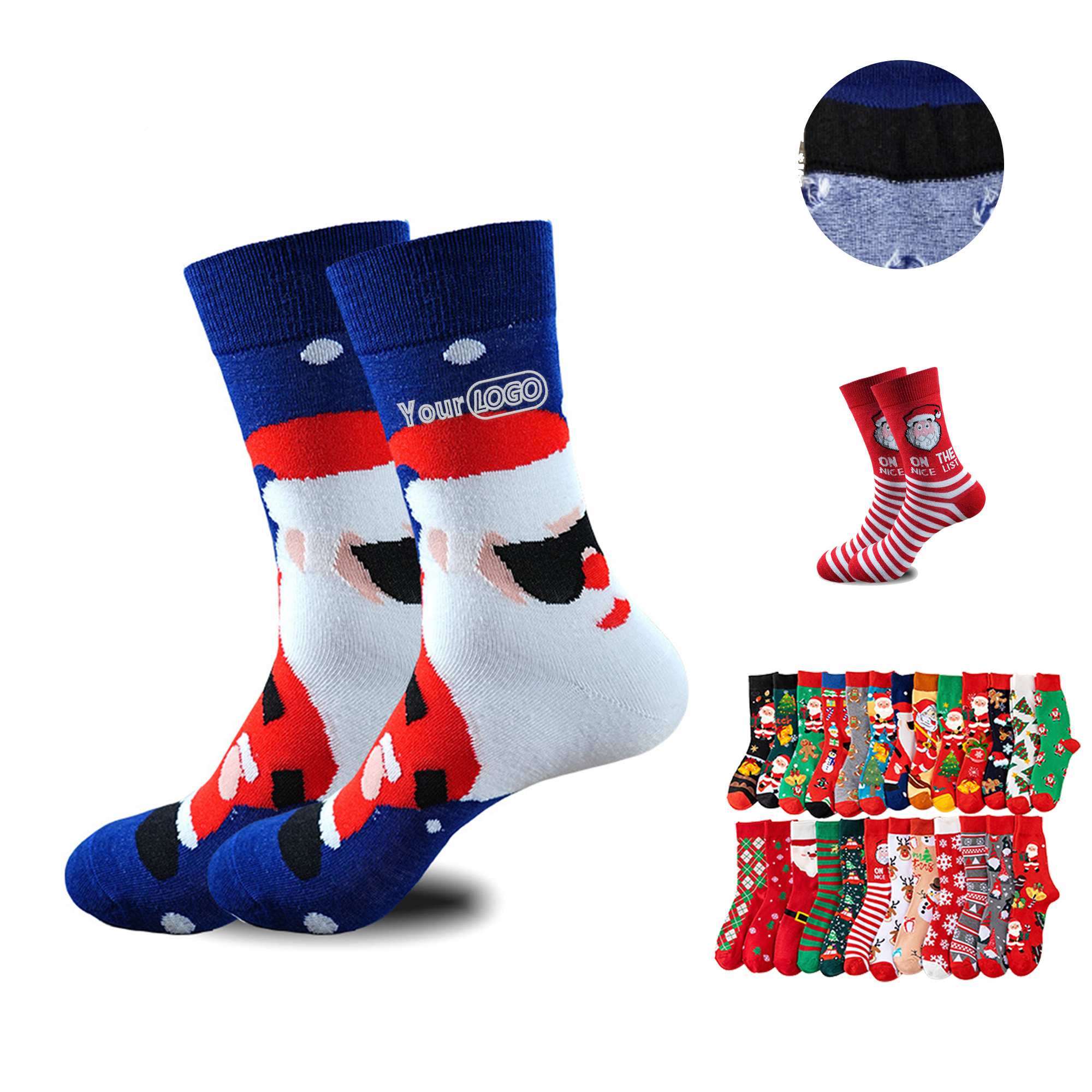 Personalized Christmas Polyester Winter Socks 4