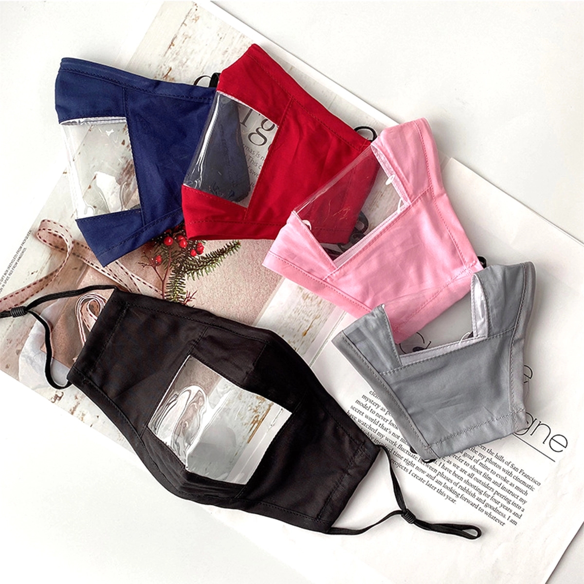 Lip visible protective face mask 1