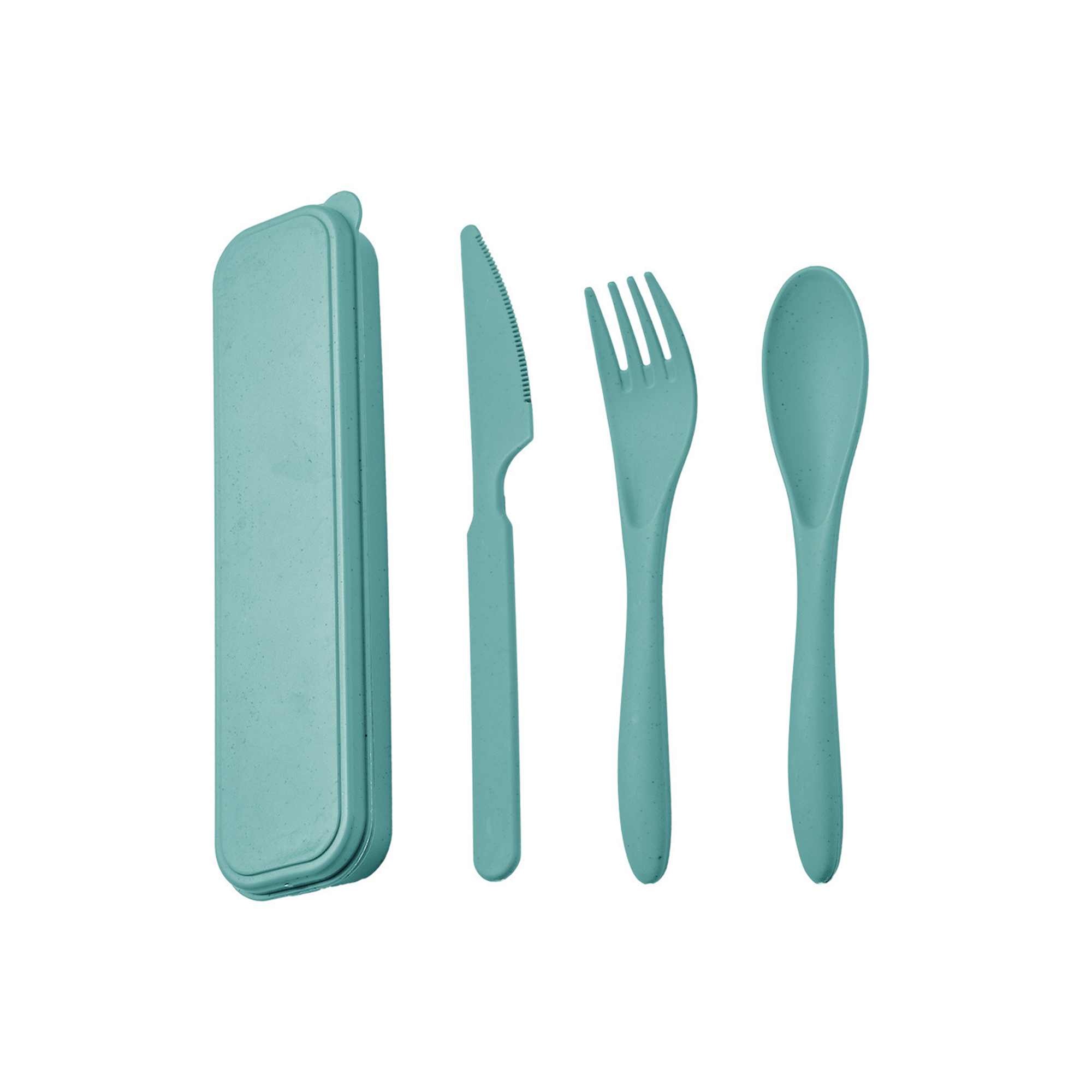 Wheat Straw Cutlery Travel Set With Carry Case 10