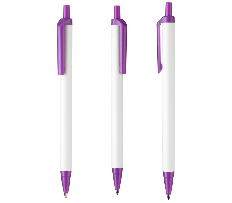 Slim White Barrel Pen 6