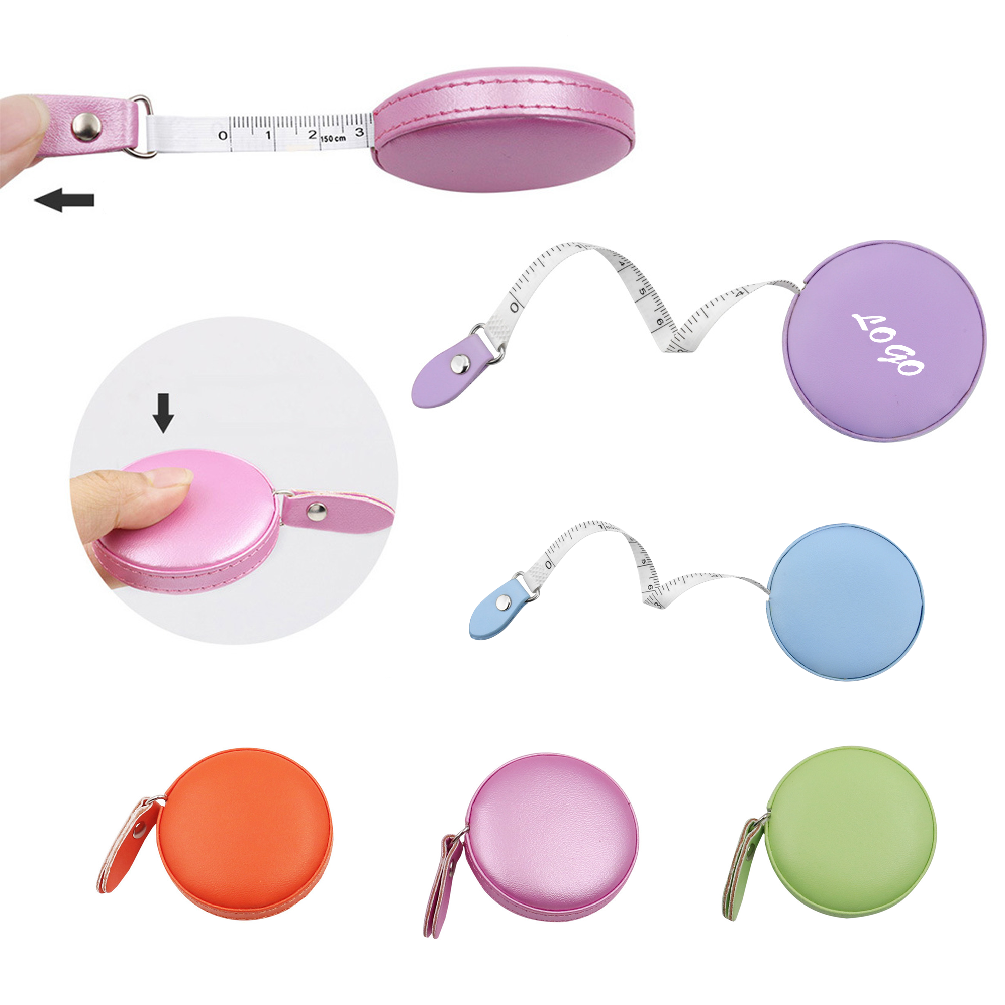 Round PU Leather Measuring Tape 6