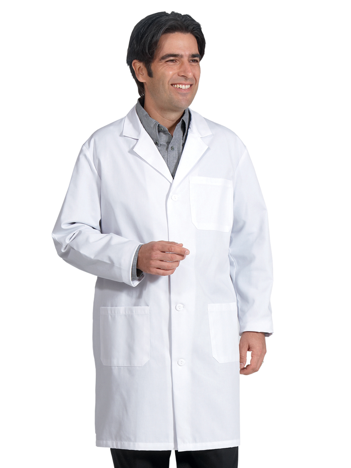 Fashion Seal - Men's Three-Pocket 39" Staff-Length Lab Coat