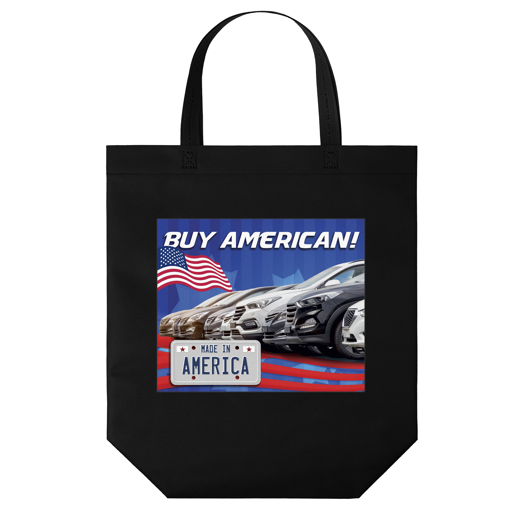 Patriot™- USA Made Non-Woven Tote - ColorVista, custom non-woven bag with logo imprint 17