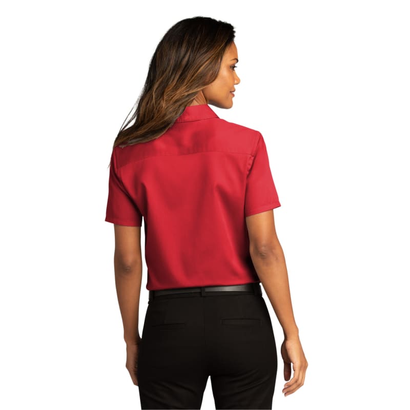 Port Authority Ladies Short Sleeve SuperPro React Twill Shirt. 50