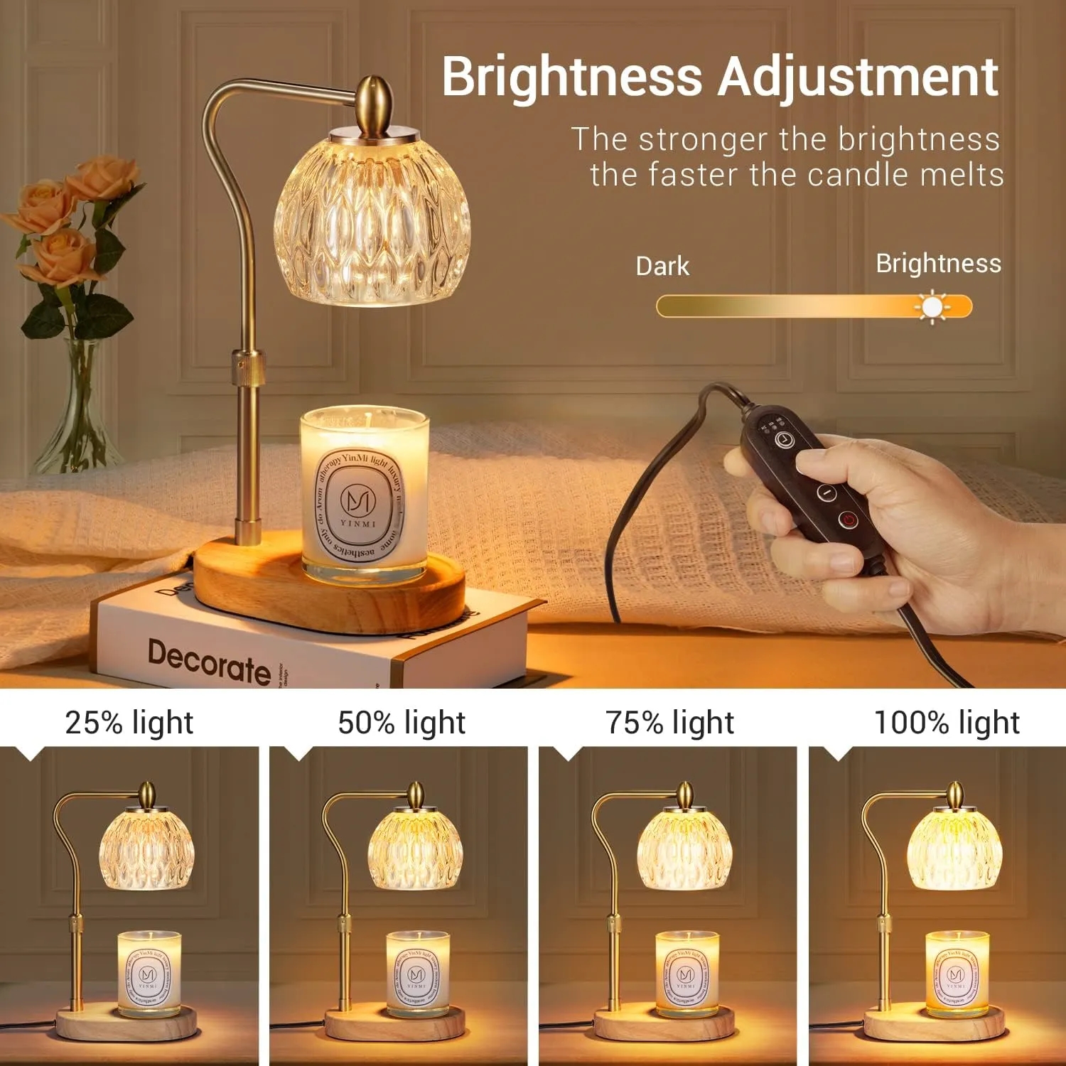 Candle Warmer Lamp with Timer & Dimmer 5