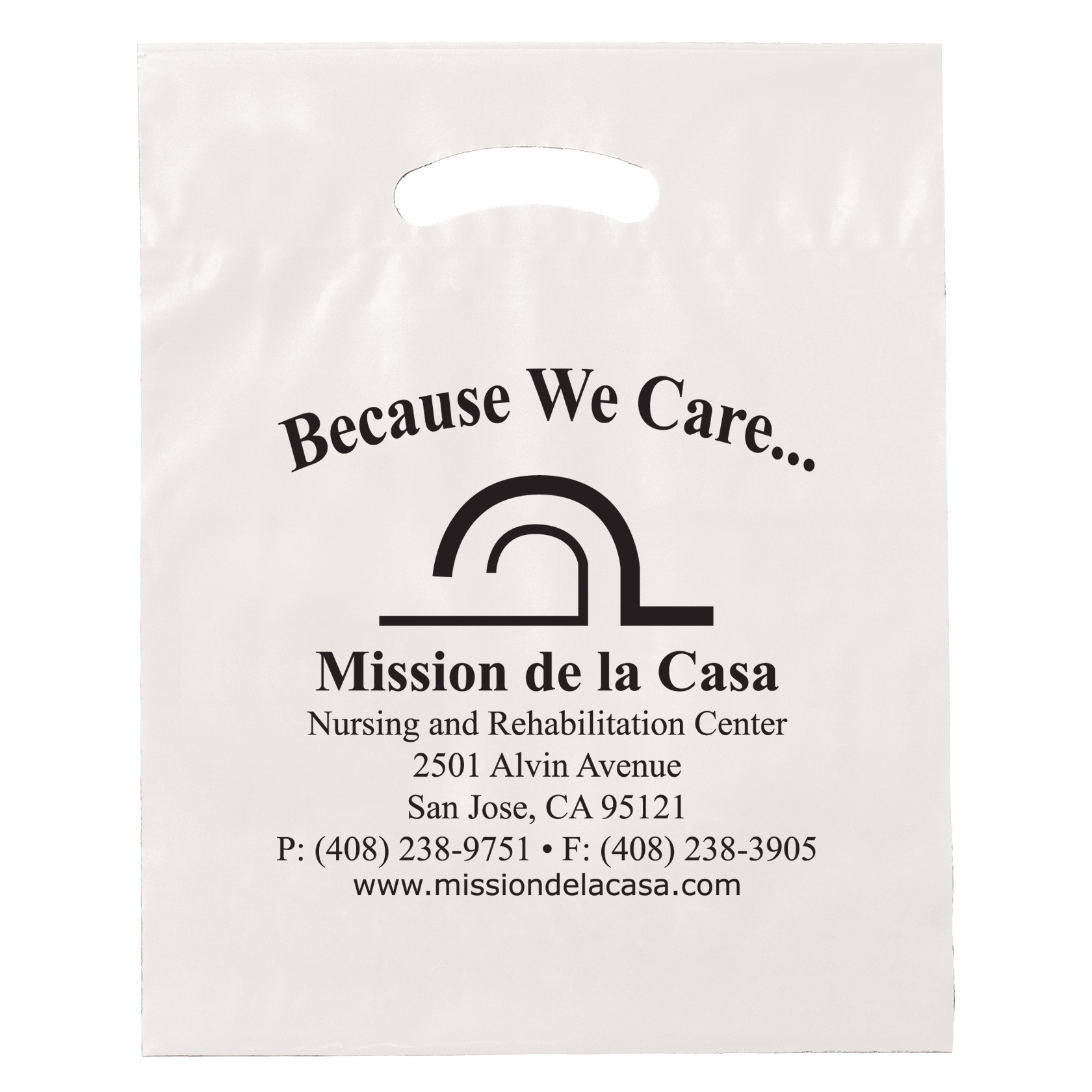 Fold Over Reinforced Die Cut Bag 17