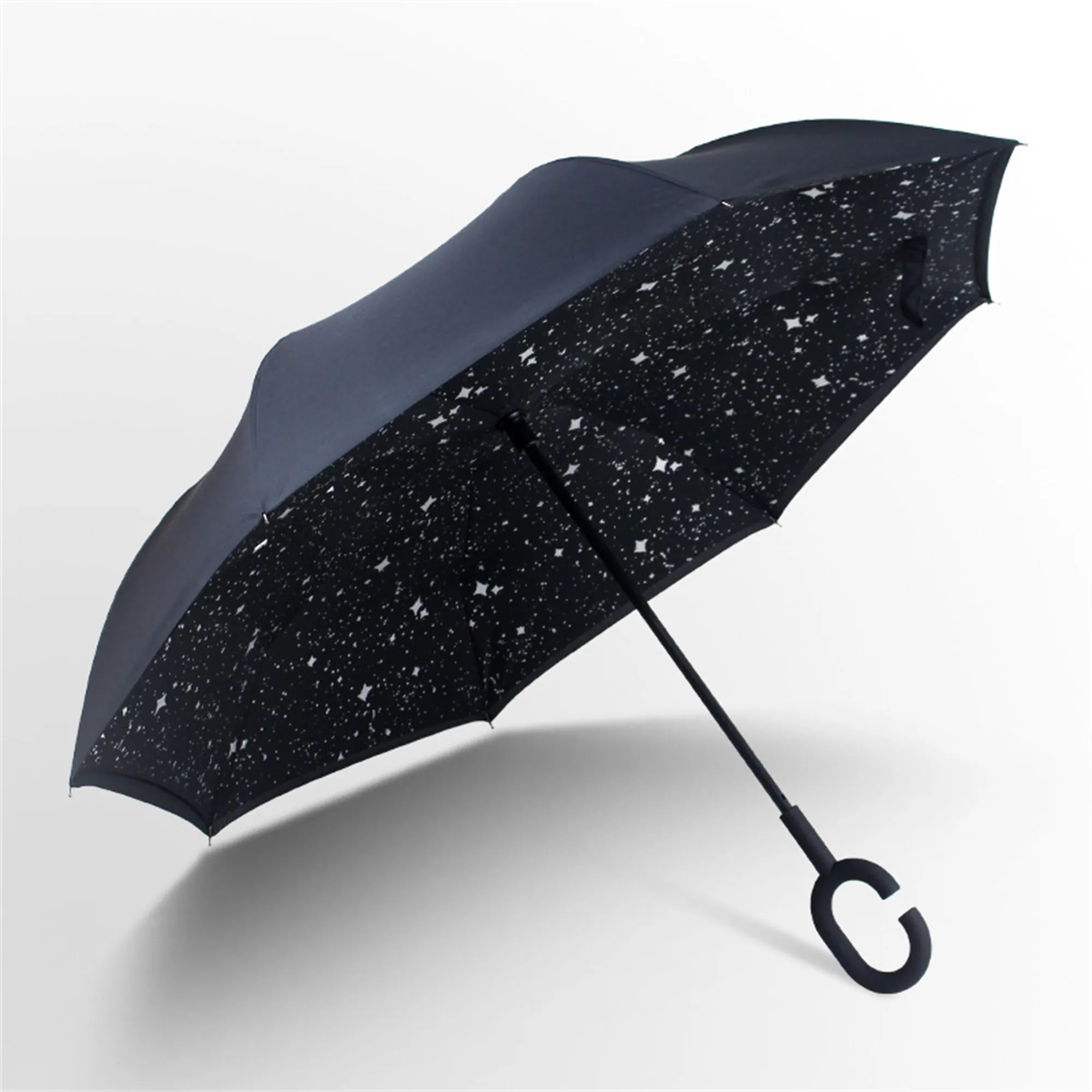 Reverse Upside Down Car Umbrella with C-handle 17