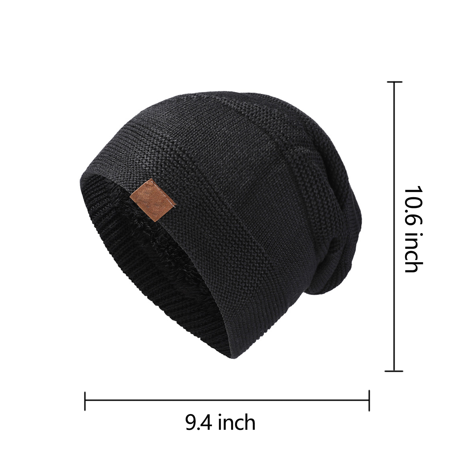 Solid Color Beanie Winter Warm Knitted Hat 5