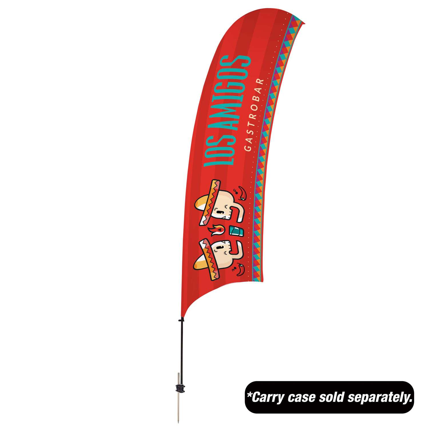 15' Value Razor Sail Sign Kit (Single-Sided with Value Spike)