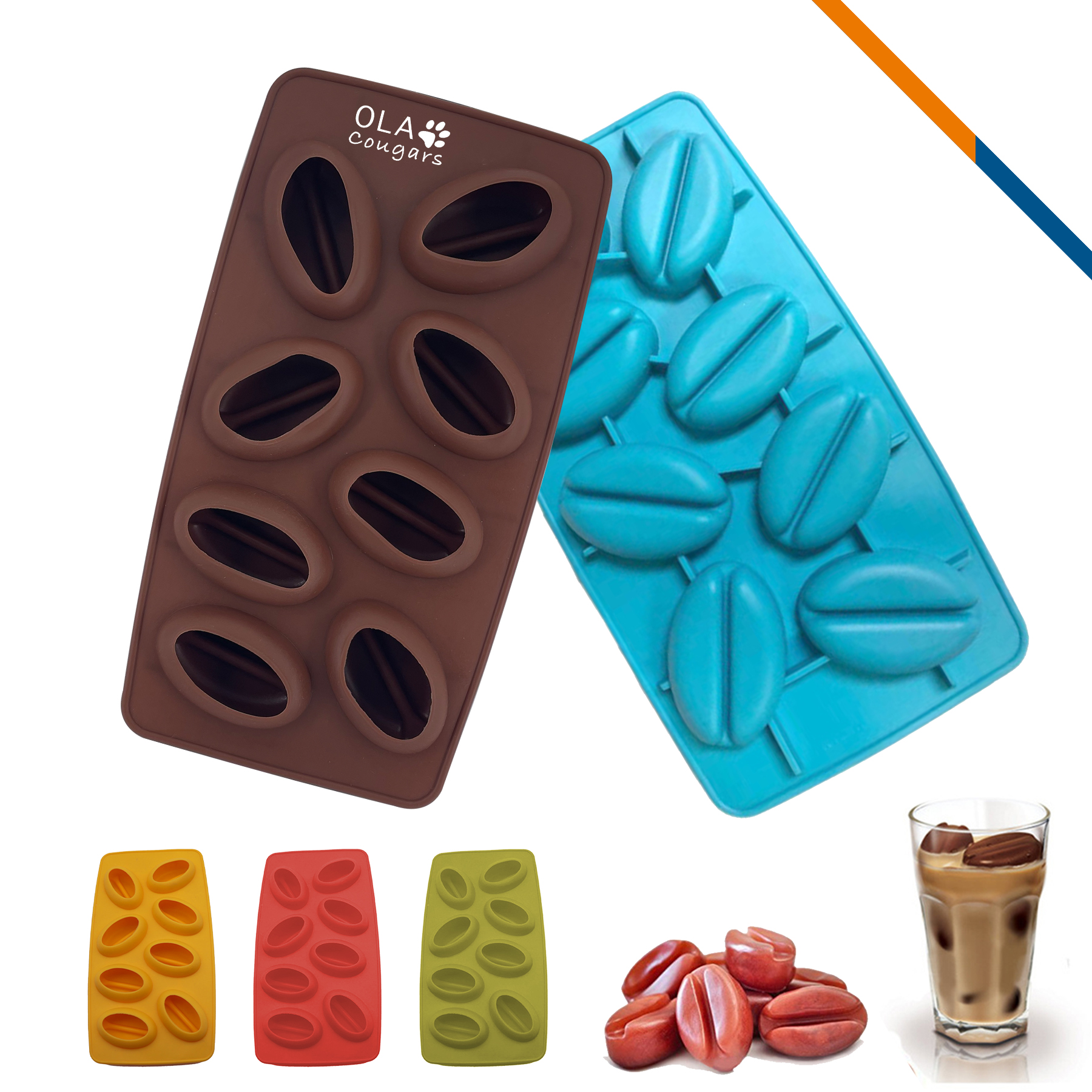 Coffee Bean Ice Mold 2