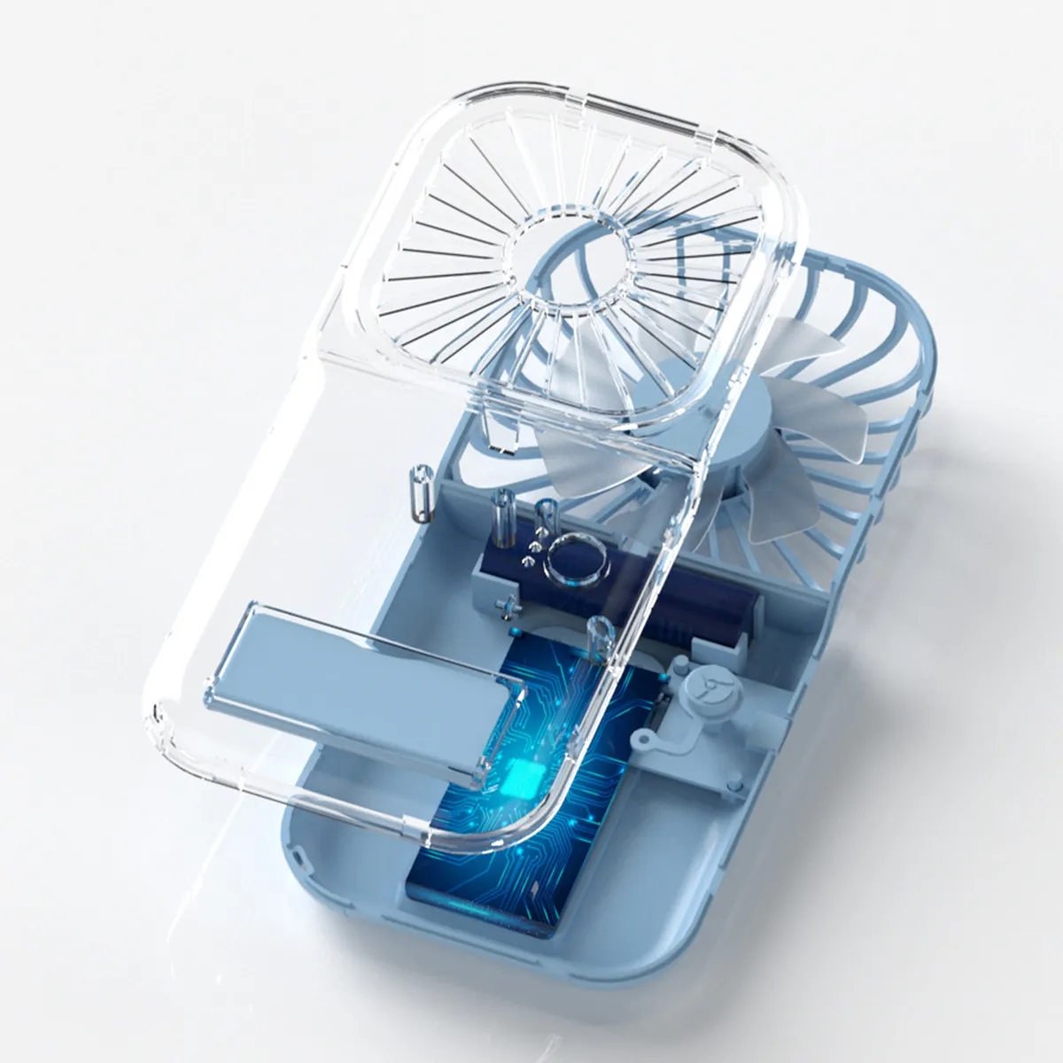 Portable Mini Fan Foldable Phone Stand 3 Speed Quiet USB Fan 2