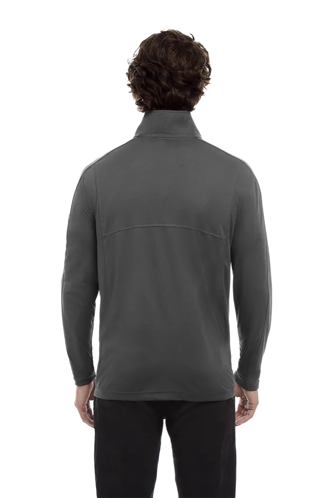 MENS WICKING SOLID 1/4 ZIP LS PULLOVER 10