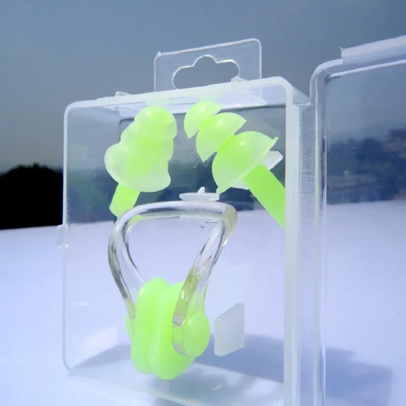 Silicone Swimming Earplugs and Nose Clip Set 8