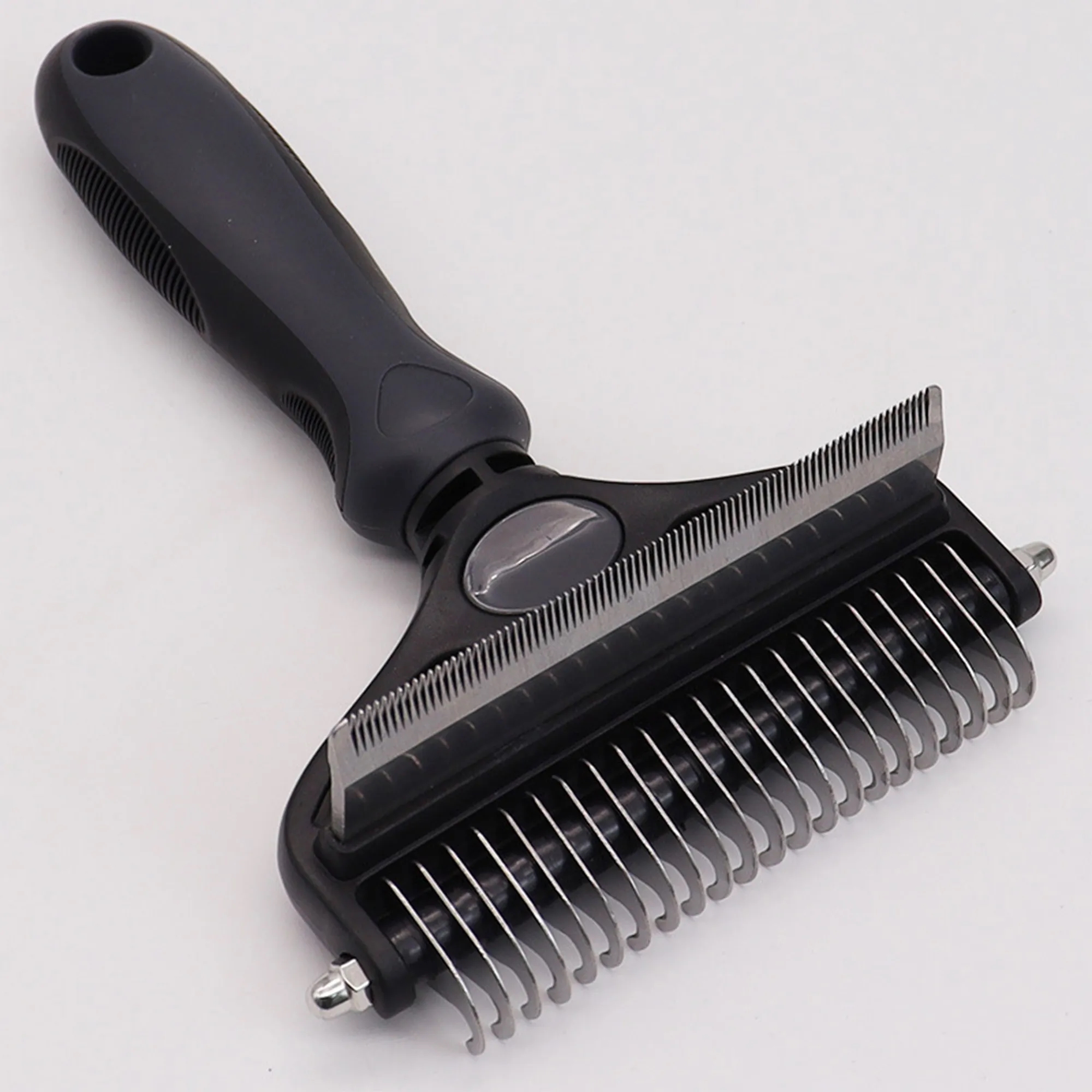 Dual Head Pet Grooming Brush For Detangling And Smoothing 11