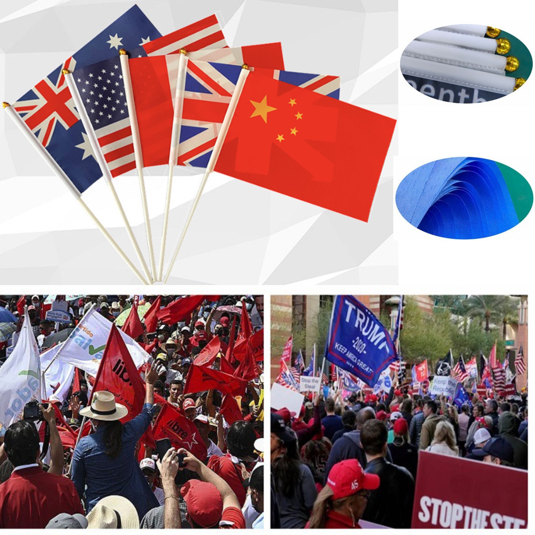 Customized Hand Waving Flag 3