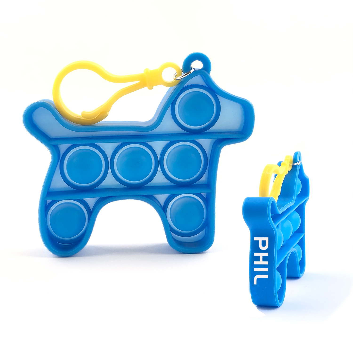 Dog Shaped Push Bubble Fidget Sensory Toy With Buckle 2