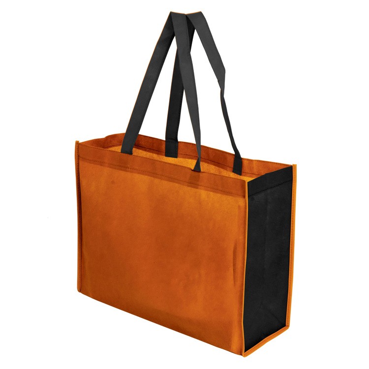 Two Toned 16" x 12" + 6" Gusseted Tote Bag 4
