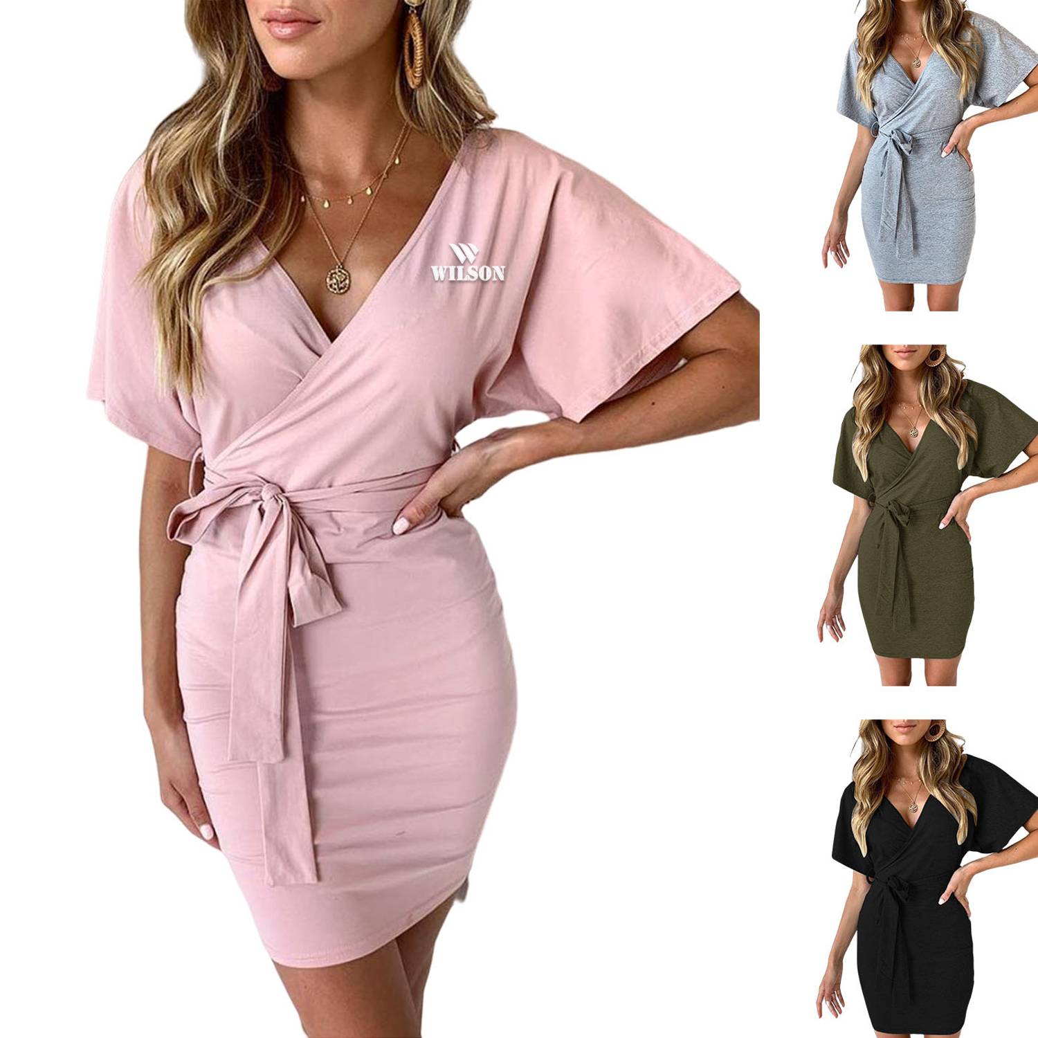Women's V Neck Summer Dress 10