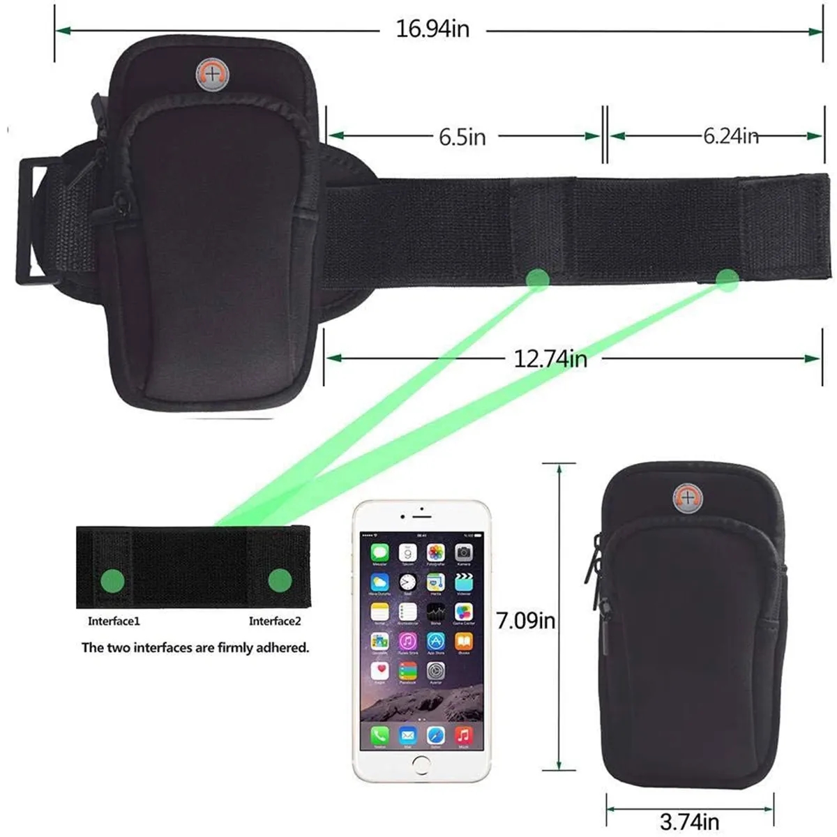 Fitness Arm Band Outdoor Sports Arm Storage Pouch Running 3
