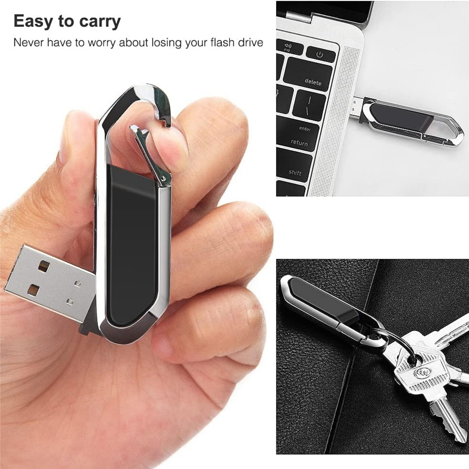 16GB USB Flash Drive with Keychain 4