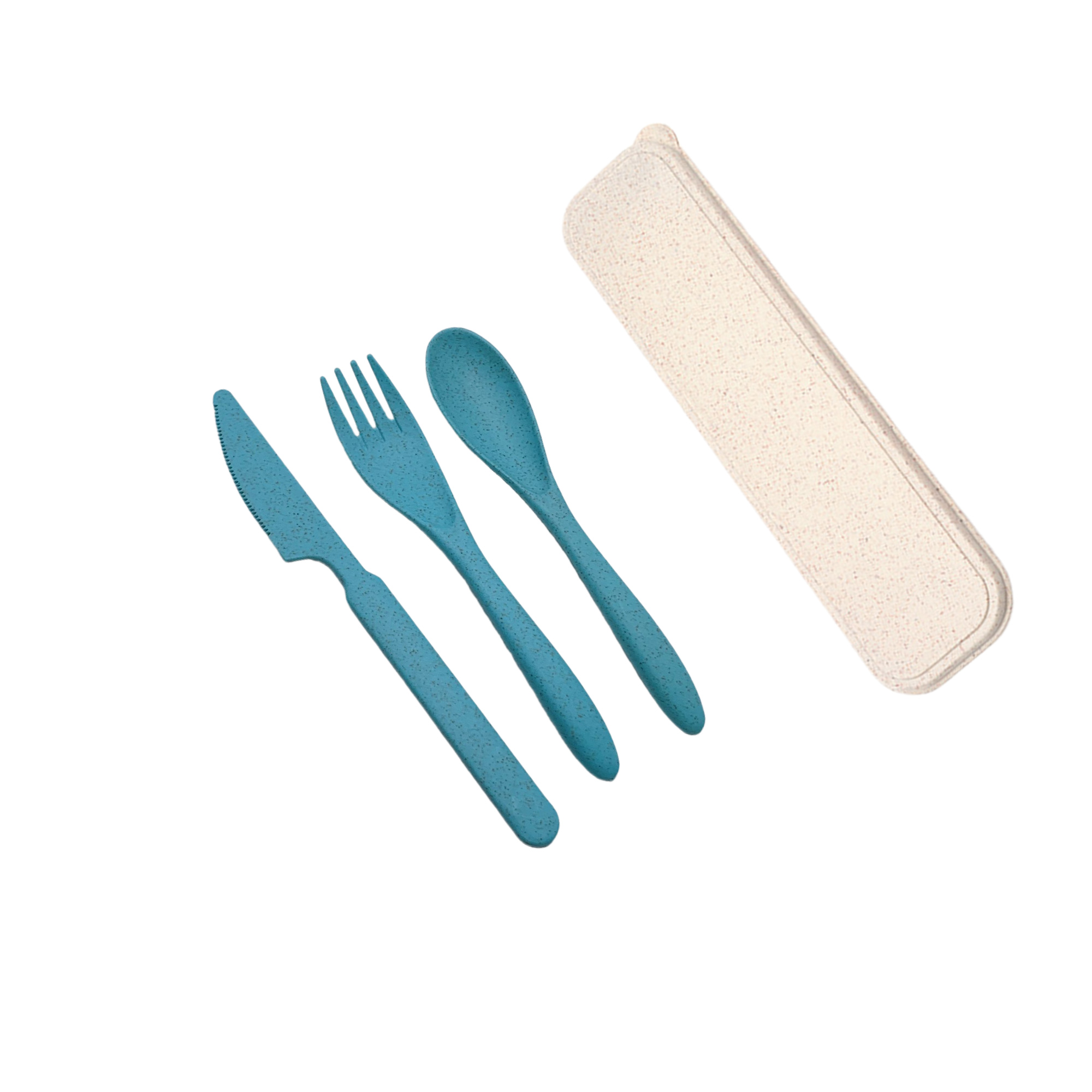 MOQ50 Eco-Friendly Wheat Straw Cutlery Set 5
