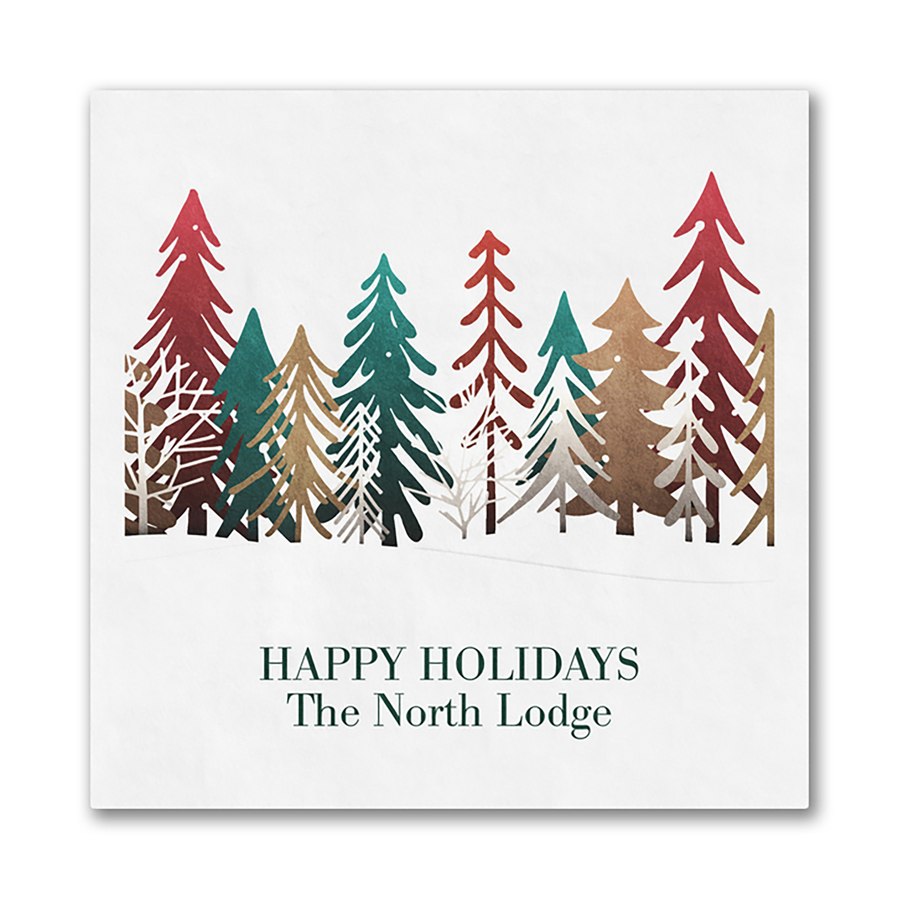 Colorful Treeline Luncheon Ooh La Color Napkin 2